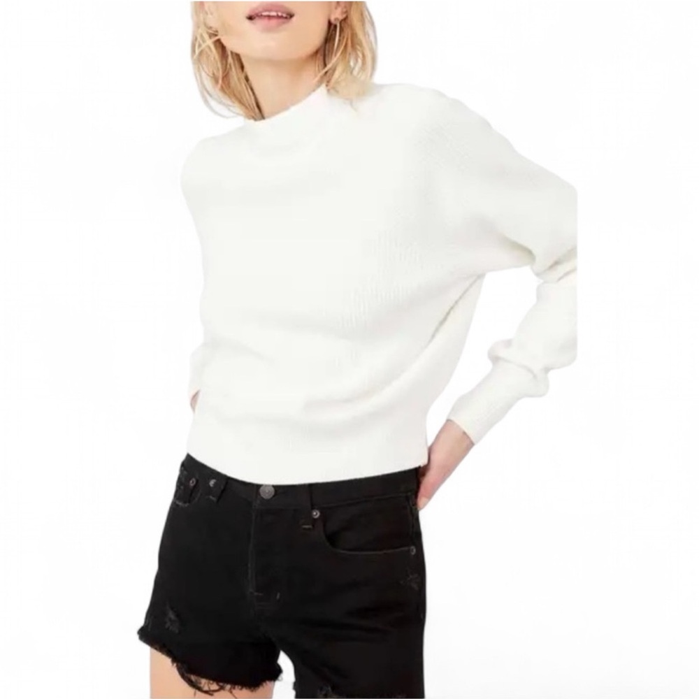 Free People Too Good Sweater White Size XS